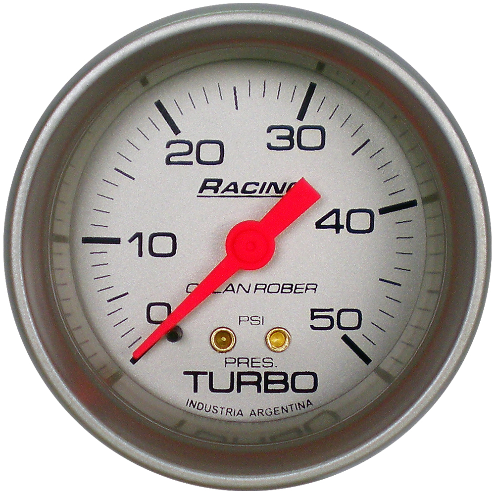 312P50 - MANOMETRO COMB.TURBO - PLATA